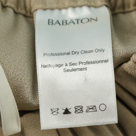 Babaton Aritzia Size Medium M Tan Trouser Jogger Pull On Tapered Leg Ankle Pants - Picture 6 of 8